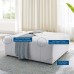 Bartlett Upholstered Fabric Ottoman in Ivory