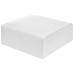 Mingle Vegan Leather Ottoman in White