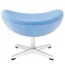 Glove Wool Ottoman in Baby Blue