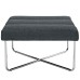 Reach Upholstered Fabric Ottoman in Gray