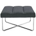 Reach Upholstered Fabric Ottoman in Gray