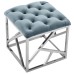 Intersperse Ottoman in Sea Blue