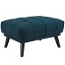 Bestow Upholstered Fabric Ottoman in Blue