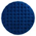 Ensconce Tufted Performance Velvet Round Ottoman in Navy