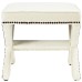 Rivet Bench in Ivory