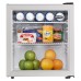 Danby 1.6 cu. ft. Compact Glass Door Fridge in Platinum