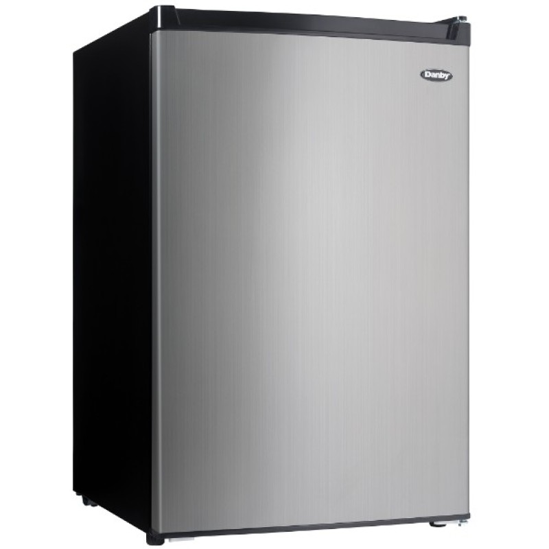 Danby 4.5 cu. ft. Compact Fridge with True Freezer in Stainless Steel