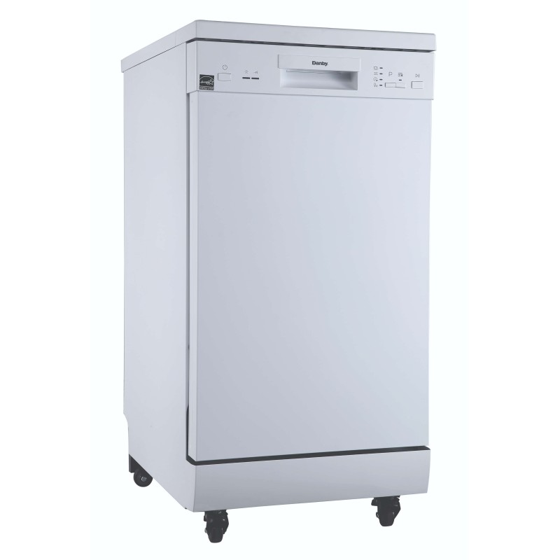 Danby 18 Wide Portable Dishwasher in White