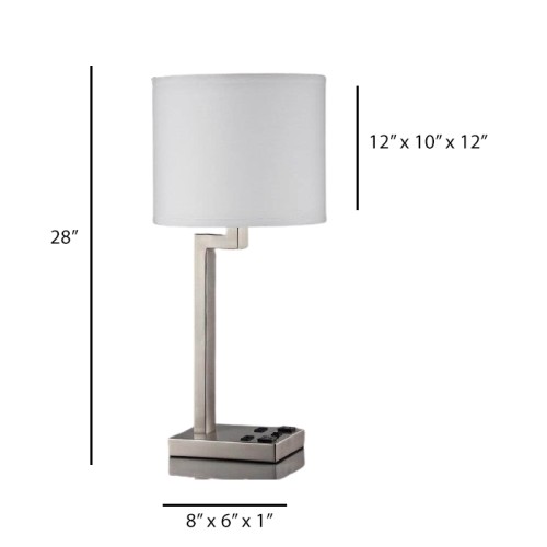 Single Table Lamp with USB Port