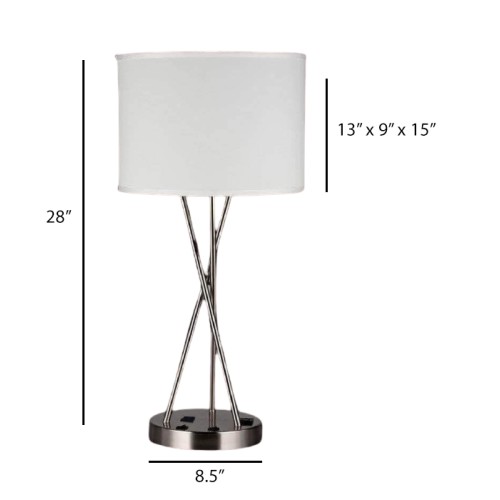 Single Table Lamp with USB Port