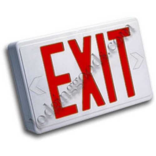 Economy incandescent exit sign with AC