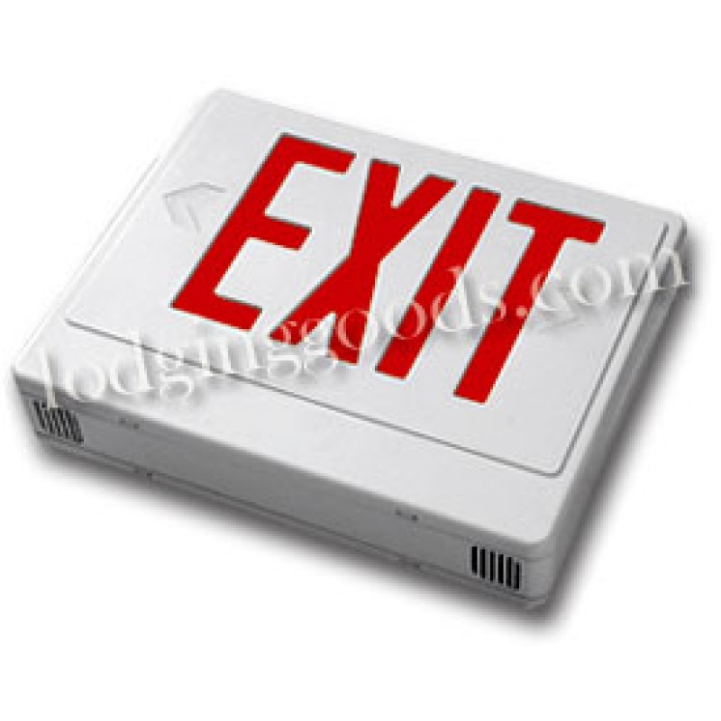 Economy Incandescent Exit Sign with Battery Backup Capability
