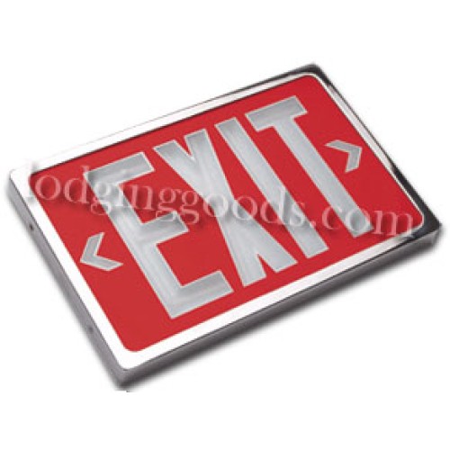 Economy incandescent combination exit/emergency lighting unit