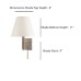 Single Wall Lamp - Brushed Nicekl