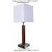 Table Lamp Wood Veneer with metal