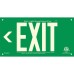 Green Aluminum Sign, EXIT (Arrow left), unframed