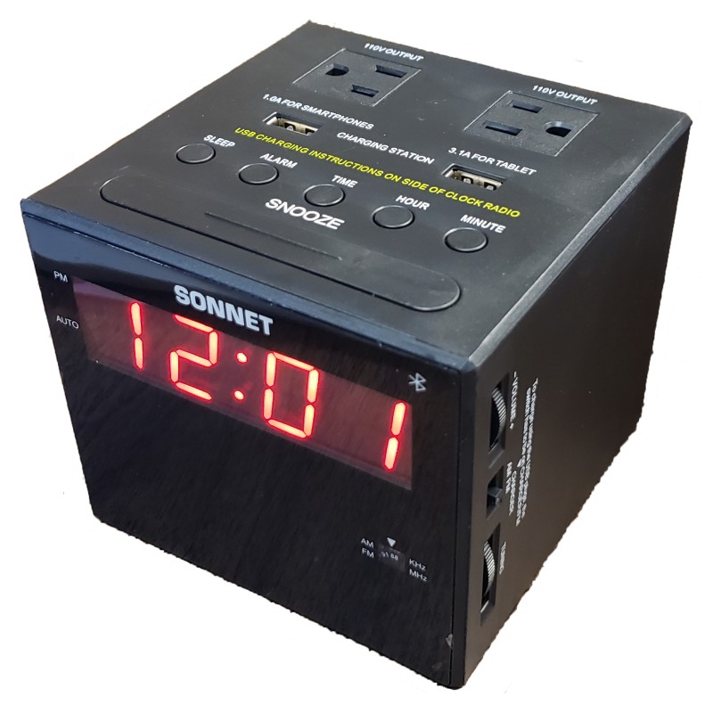 LED Clocks & Clock Radios Model #R-1415BT