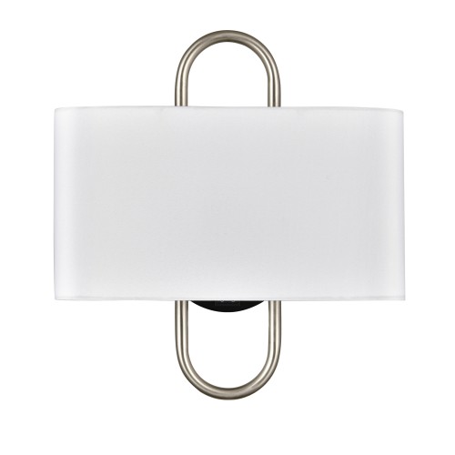 Wall Lamp Brushed Nickel Plus Powder Coated Matte Black