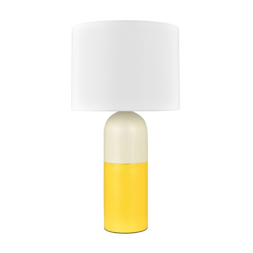 Table Lamp Yellow plus Wood