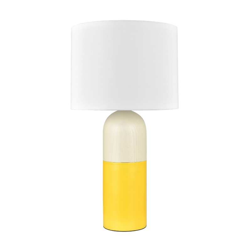 Table Lamp Yellow plus Wood