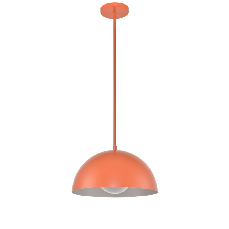 Pendant Lamp Orange Hardwired