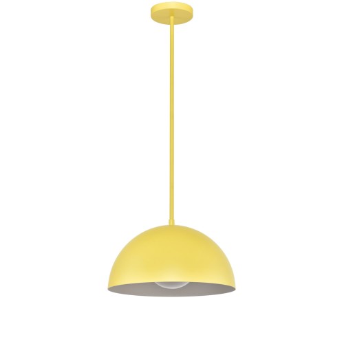 Pendant Lamp Yellow Hardwired