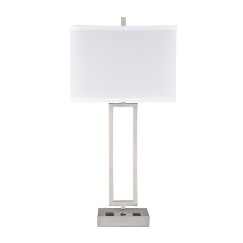 Table Lamps Brushed Nickel Without Qi Wireless Charger