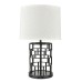 Table Lamps Powder Coated Blackened Steel 100W With One Switch