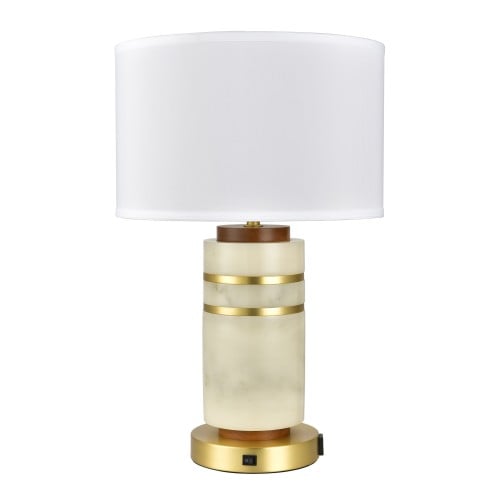 Table Lamps Satin Brass Plus Wood