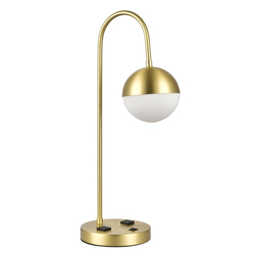 Table Lamps Plated Satin Brass 60W