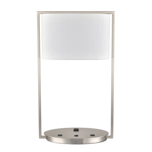 Table Lamps Plated Brushed Nickel 27W