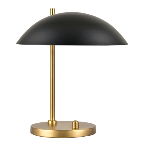 Table Lamps Powder Coated Black Plus Plated Satin Brass