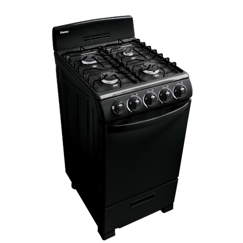 Danby 20 Wide Gas Range in Black DR202BGLP