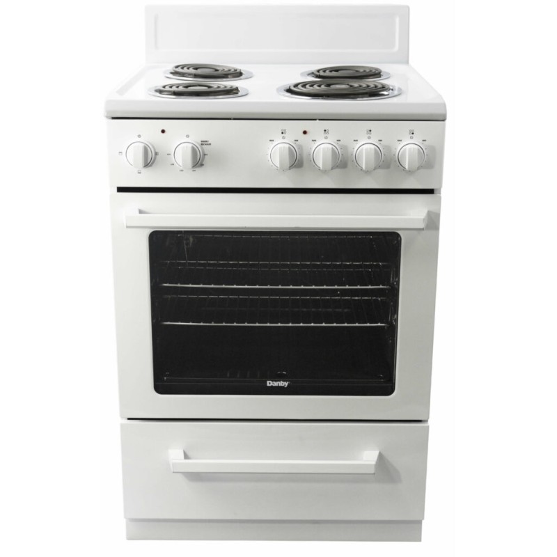 Danby 24 Wide Electric Range in White DERM240WC