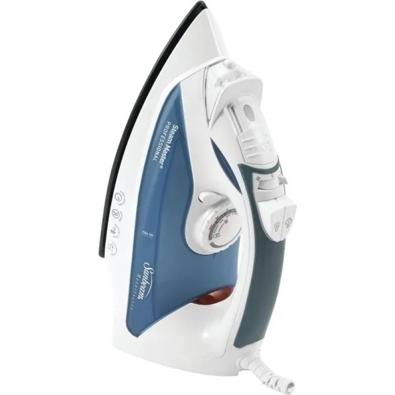 Sunbeam GreenSense SteamMaster Full Size Professional Iron with ClearView, White  004273-200-000