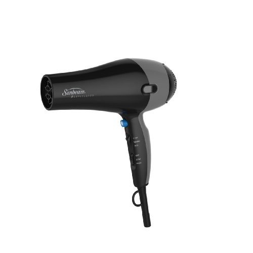 Sunbeam 1875W Full-Size Hand-Held Hair Dryer, Black HD3007-005