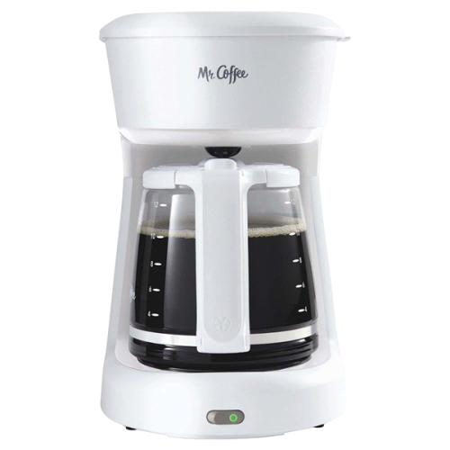 Mr. Coffee 4-Cup Coffeemaker, White