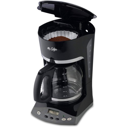 Mr. Coffee 12-Cup Coffeemaker, Black