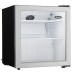 Danby 1.6 cu. ft. Compact Glass Door Fridge in Platinum