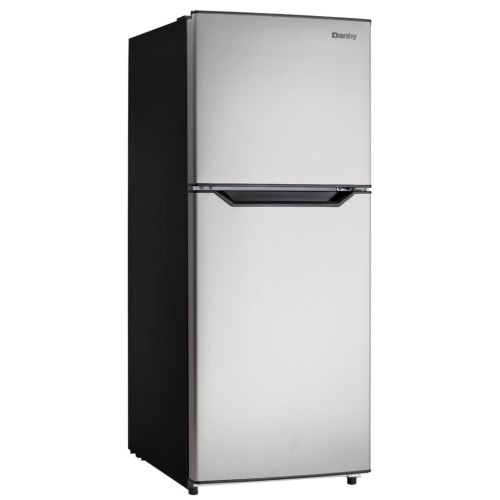 Danby 10.0 cu. ft. Apartment Size Fridge Top Mount in Stainless Steel