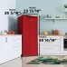 Danby 11.0 cu. ft. Contemporary Classic Apartment Size Fridge in Metallic Red