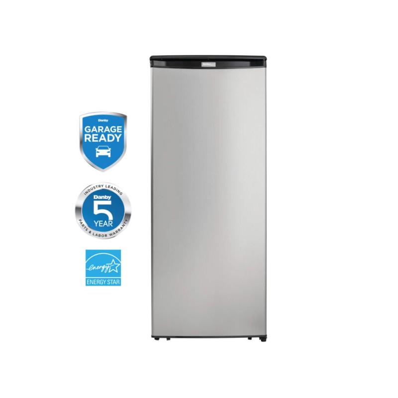 Danby Designer 8.5 cu. ft. Upright Freezer in Stainless Steel