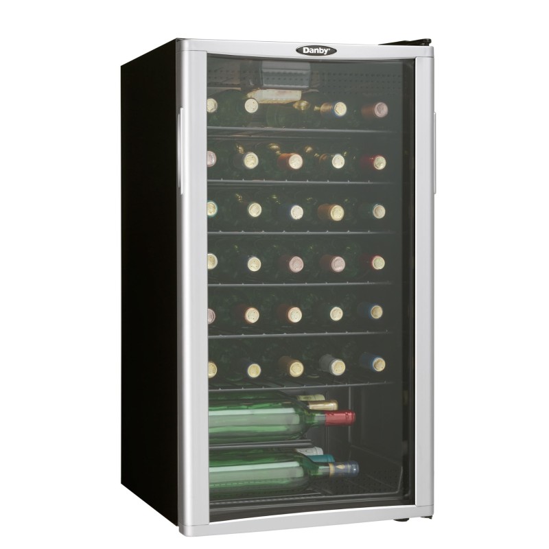 Danby 36 Bottle Free-Standing Wine Cooler in Platinum