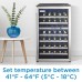 Danby Designer 38 Bottle Free-Standing Wine Cooler in Black Stainless Steel