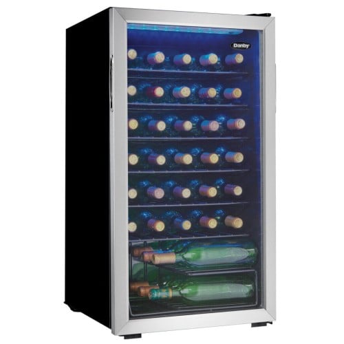 Danby 36 Bottle Free-Standing Wine Cooler in Stainless Steel