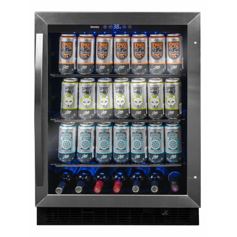 Danby 5.7 cu. ft. Built-in Beverage Center in Stainless Steel