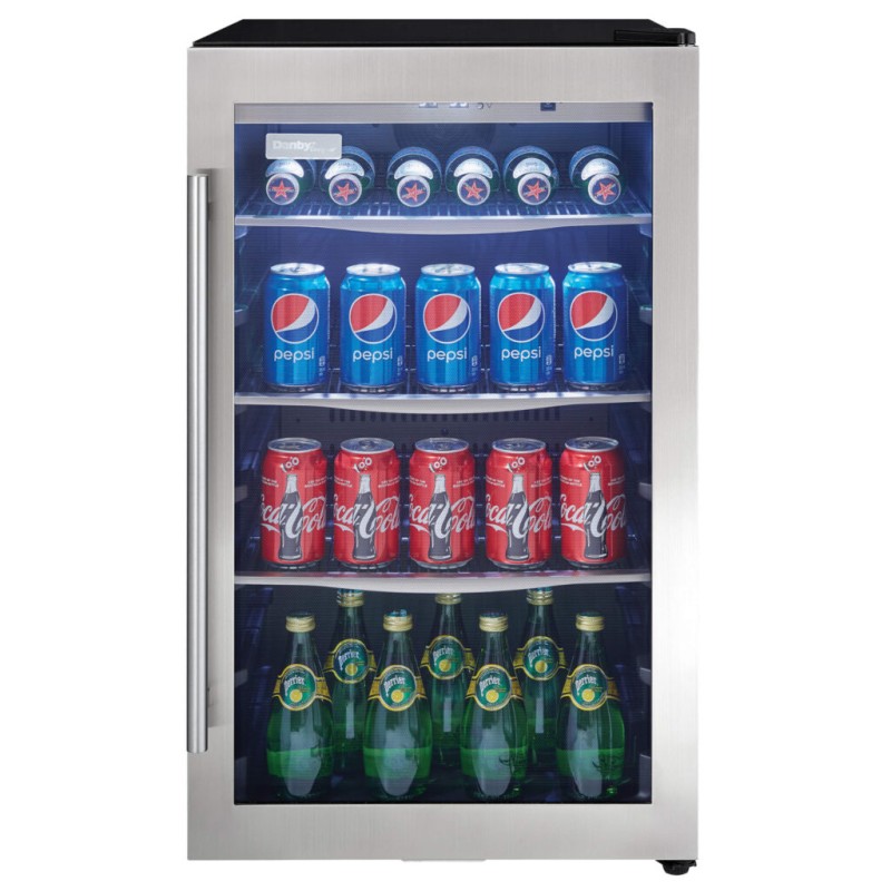 Danby 4.3 cu. ft. Free-Standing Beverage Center in Stainless Steel