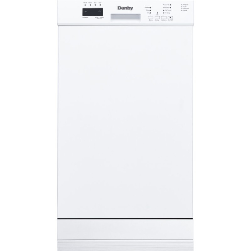 Danby 18 Wide Built-in Dishwasher in White