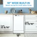 Danby 18 Wide Built-in Dishwasher in White