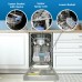 Danby 18 Wide Built-in Dishwasher in Stainless Steel